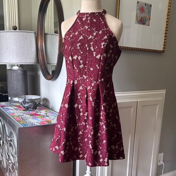 Altar'd State Halter Mini Dress sz M - Picture 2 of 9